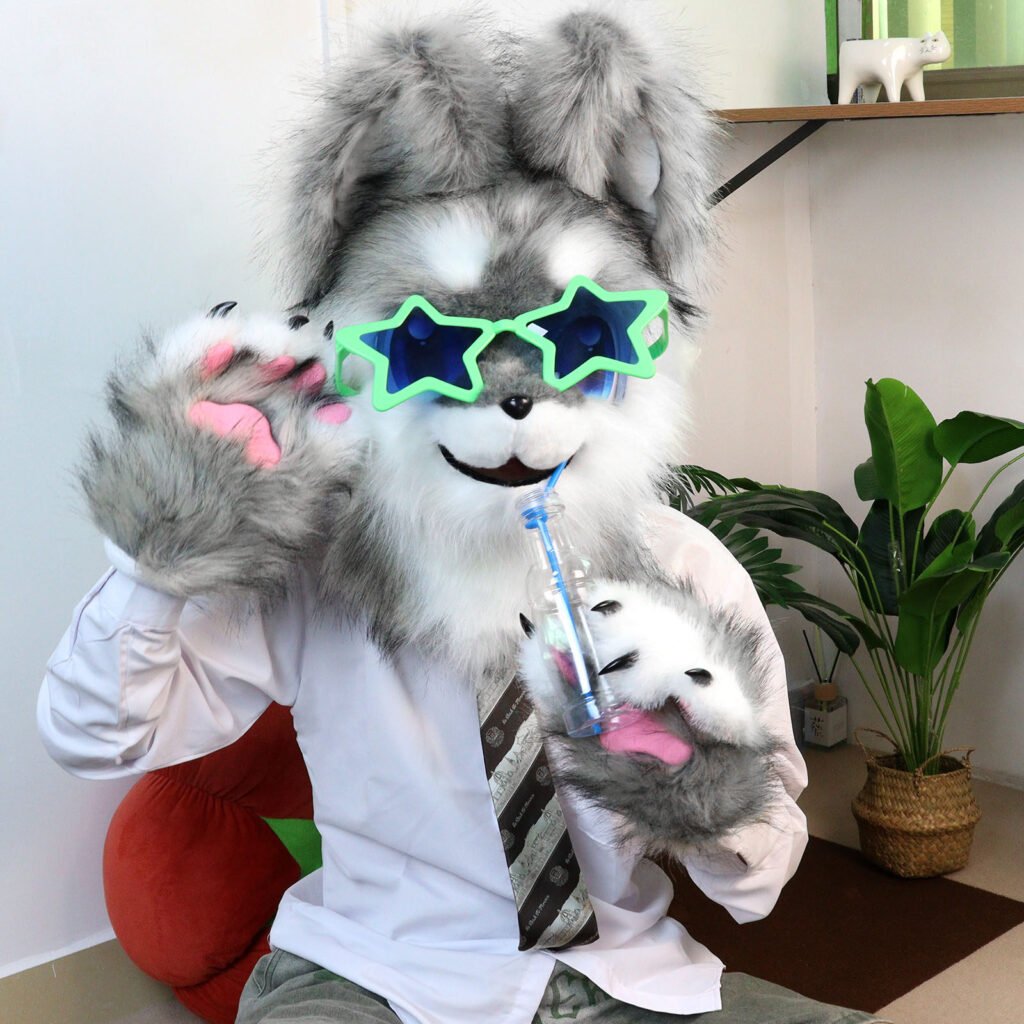 kig style canine fursuit costume set for comic con cosplay