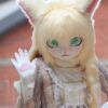 fursuit headpiece kig hood fursuit furry lolita costume