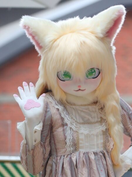 fursuit headpiece kig hood fursuit furry lolita costume