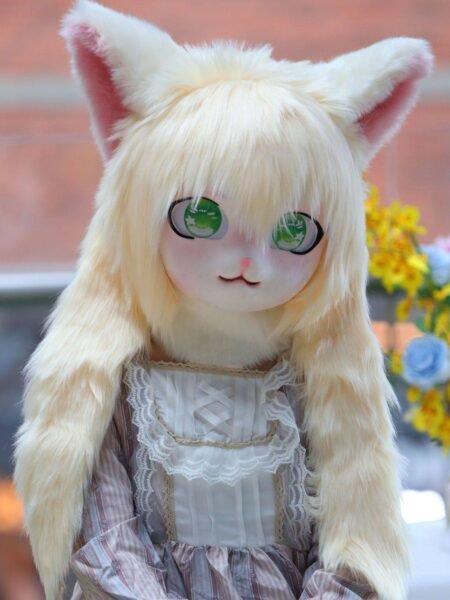 fursuit headpiece kig hood fursuit furry lolita costume