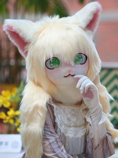 fursuit headpiece kig hood fursuit furry lolita costume
