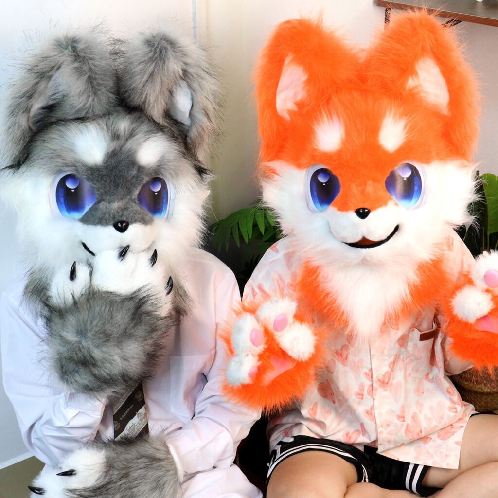 kig style canine fursuit costume set for comic con cosplay