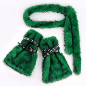 original custom made wool belt long fluffy waist chain