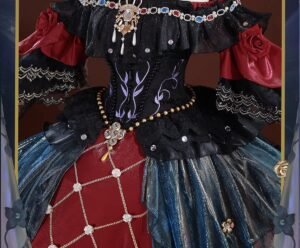 cosplay custom clothing of the remaining image of the "madame red" from five nights at freddy