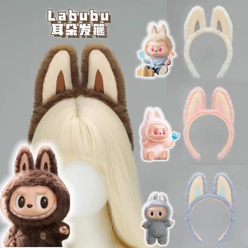 labubu demonic baby plush ear headband