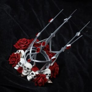 the engraved crown costume for the character red butterfly, red lady of five nights at night cosplay costume