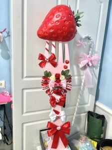 red strawberry lolita prop cosplay prop 80cm