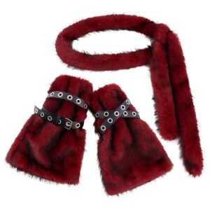 original custom made wool belt long fluffy waist chain