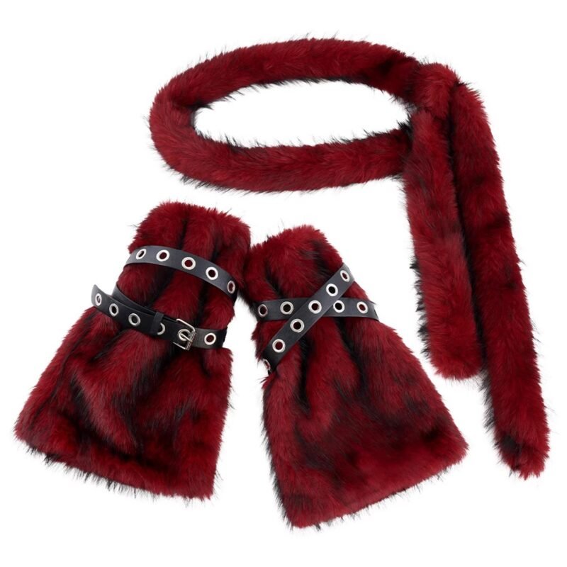 original custom made wool belt long fluffy waist chain