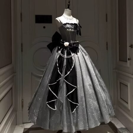 the full moon crowns the lolita evening gown