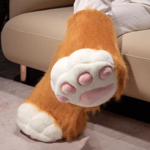 cute thickened cat paws with cat claws