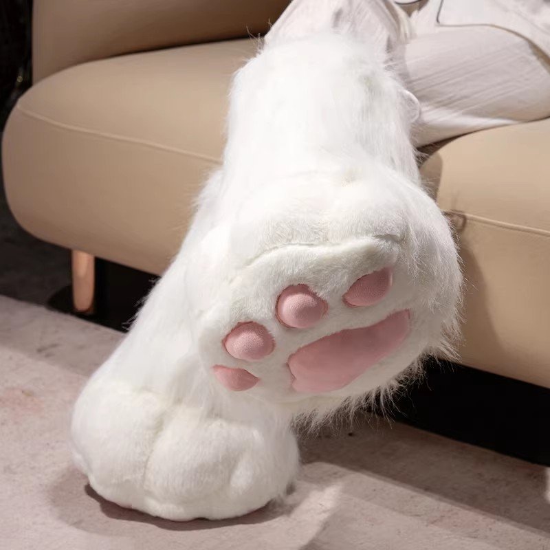 cute thickened cat paws with cat claws