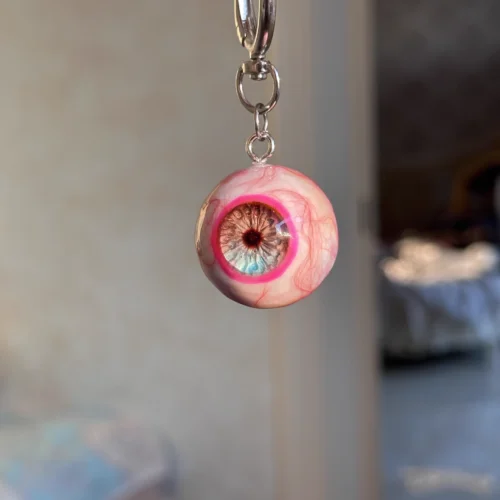 eye of the demon bead keychain bag