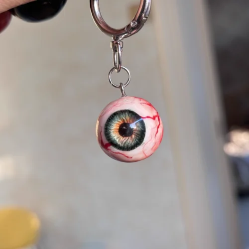 eye of the demon bead keychain bag