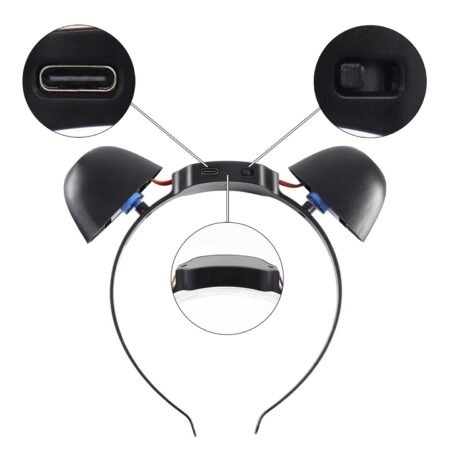 rechargeable plush electric cat ears that can move