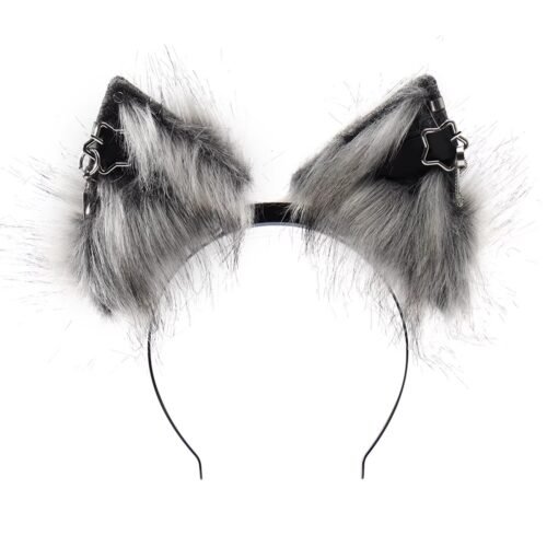 rechargeable plush electric cat ears that can move