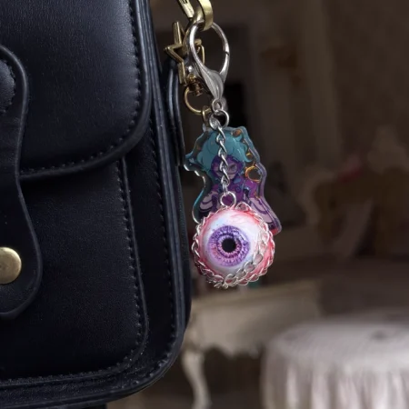 eye of the demon bead keychain bag