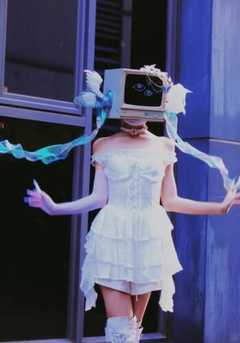 【computer sleeping cat】