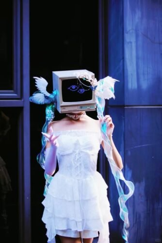 【computer sleeping cat】