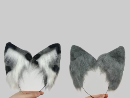 simulated wolf ear, wolf tail, deer ear, deer tail