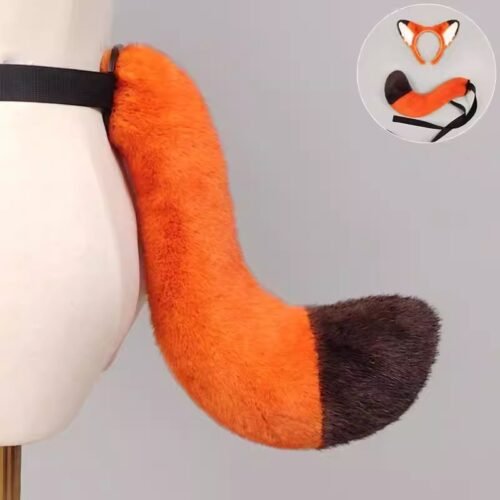 Animal fox ear hairband with ears and tail set animal fox ear hairband with ears and tail set